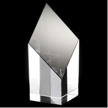 Topaz Collection Rhombus Tower Glass Award