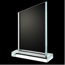 Topaz Collection Angular Glass Plaque