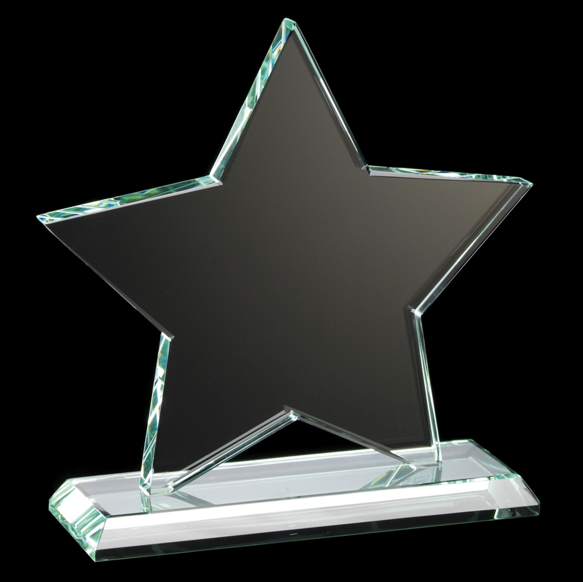 Ruby Collection Star Glass Plaque
