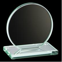 Jade Collection Round Glass Plaque
