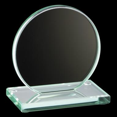 Jade Collection Round Glass Plaque