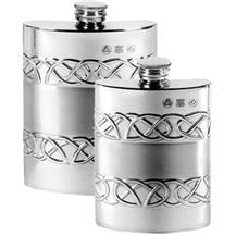 Pewter Hip Flask - Celtic Style