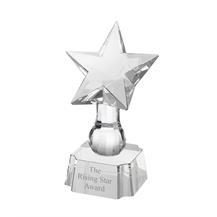 SOLID RESIN ROUNDERS MINI STAR TROPHY SCHOOL AWARD 8cm A976 FREE ENGRAVING GMS 