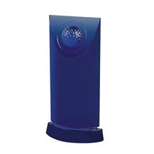 AC167 Blue and Clear Optical Crystal Golf Award