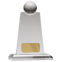 OC049 Optical Crystal Golf Trophy Award