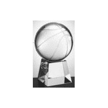 Optical Crystal Basketball on Crystal Base