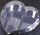 Optical Crystal Heart Paperweight