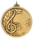 Hot Stamped Bronze Medal - Beautifully Designed Music Medal