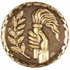 Hot Stamped Bronze Medal - Handheld Victory Torch