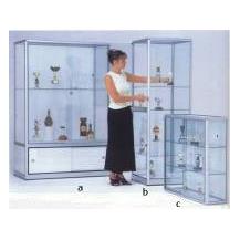 A Glass Showcase with Strong Anodised Aluminium Frame. 