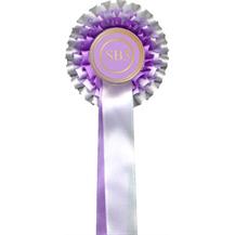 2 Tier quality rosettes without centre boards attached Many colour combinations