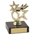 JR12-TY52A Gold Plastic+Marble 'Dancing Star' Trophy 