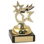 JR12-TY52B Gold Plastic+Marble 'Dancing Star' Trophy  thumbnail