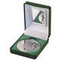 JR37-TY63B Green Velvet Box+Silver Hurling Medal Trophy  thumbnail