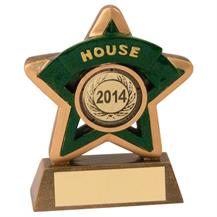 JR44-RF400N Bronze/Gold/Green House Mini Star Trophy