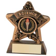 JR44-RF403 Bronze/Gold Science Mini Star Trophy(1In Centre)