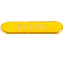SB052Y BarBadge Rugby Yellow (N)