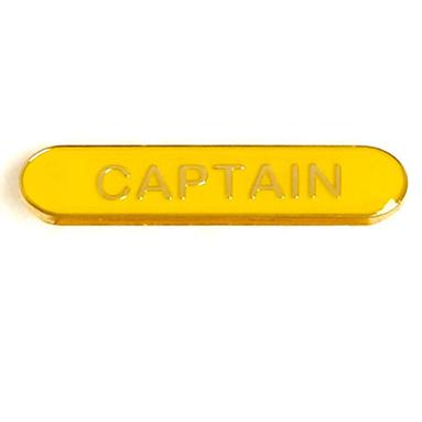 SB032Y BarBadge Captain Yellow