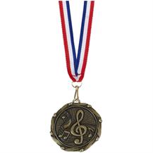 AM911G Combo45 Music Medal & Ribbon