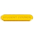 SB022Y BarBadge Student Council Yellow