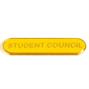 SB022Y BarBadge Student Council Yellow thumbnail