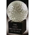Crystal Golf Balls on Black Crystal Stands