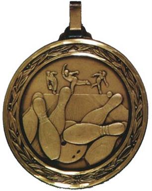 Faceted Tenpin Medal