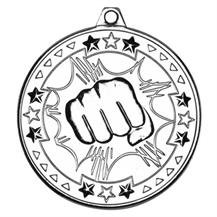 Martial Arts Medal Silver M74S