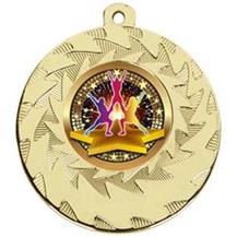 GOLD,SILVER & BRONZE-FREE ENGRAVING,CENTRES & RIBBONS 40mm 3x CHEERLEADER MEDALS 