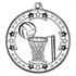 M81S Silver Netball Medal