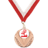 Little Kickers Bronze Medal and Red White Ribbon