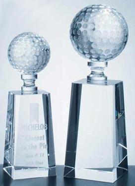 Optical Crystal Golf Award