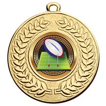 Bargain combo médaille métal Rugby Union Ligue trophée Prix libre ruban am998.12 