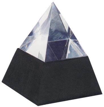 Optical Crystal Desktop Pyramid on Marble base
