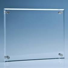IR8 Clear Glass Wall Plaque