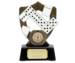 White Dominoes Resin Trophy A898B