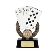 Resin Playing Card Trophy A897