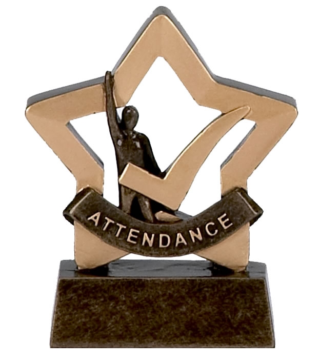 Attendance Trophy Mini Star Award A974