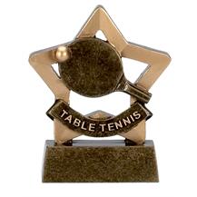 Table Tennis Trophy Mini Star Award