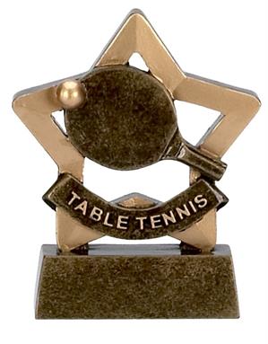 Table Tennis Trophy Mini Star Award