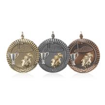 High Quality 50mm Golf Medals - Available in Gold, Silver and Bronze - MD04