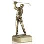 Light Bronze Finish Golf Figures - Available in 4 sizes RS34-37 thumbnail