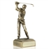 Light Bronze Finish Golf Figures - Available in 4 sizes RS34-37