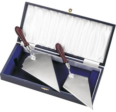 Hand Made Silverplated Presentation Trowels made in England - Shown in Presentation Case