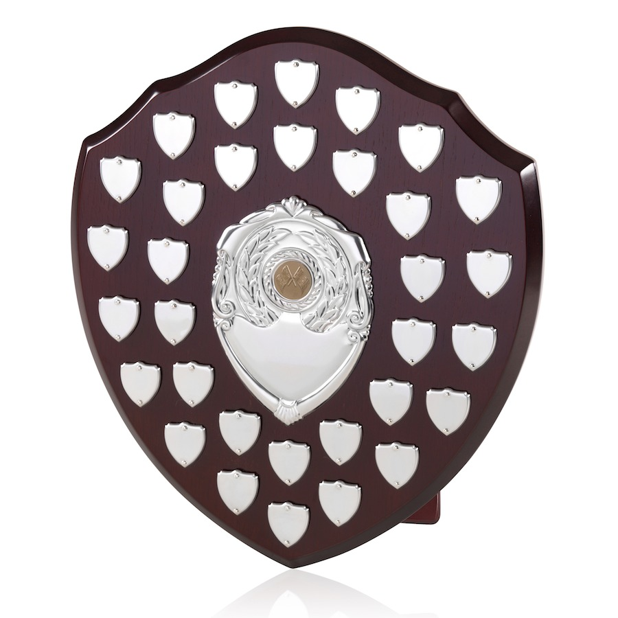  Large Traditional Perpetual Shield Awards - 28 to 32 Shield - 2 Sizes - BPS28/32