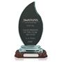 Jade Crystal Flame Award - 8inch - 8.75inch with base - AC16B thumbnail