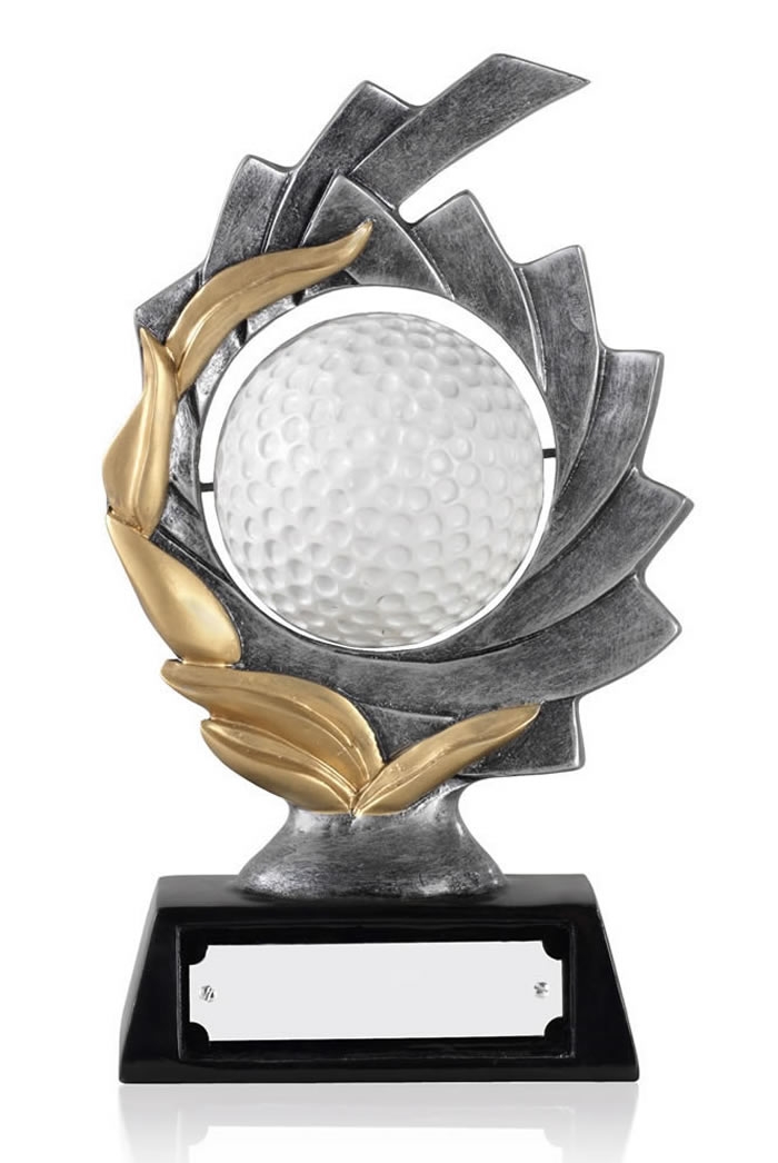 Spinning Resin Golf Ball Award - 5.5inch - GX016A