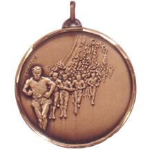 Ribbon & POST 1 x ATHLETICS 50mm TRACK RUNNING MARATHON medal FREE Engraving 
