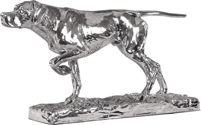 Sterling Silver 'Hunting Dog' Trophy