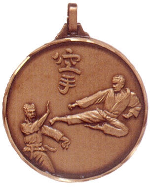 Faceted Karate Medal